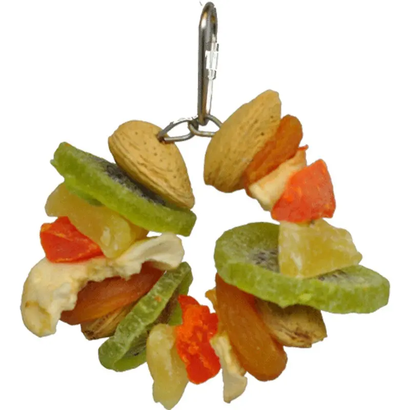 Spolocnost A&E Cage Co. Happy Beaks Toy Deluxe Fruit Nut Ring Jr.