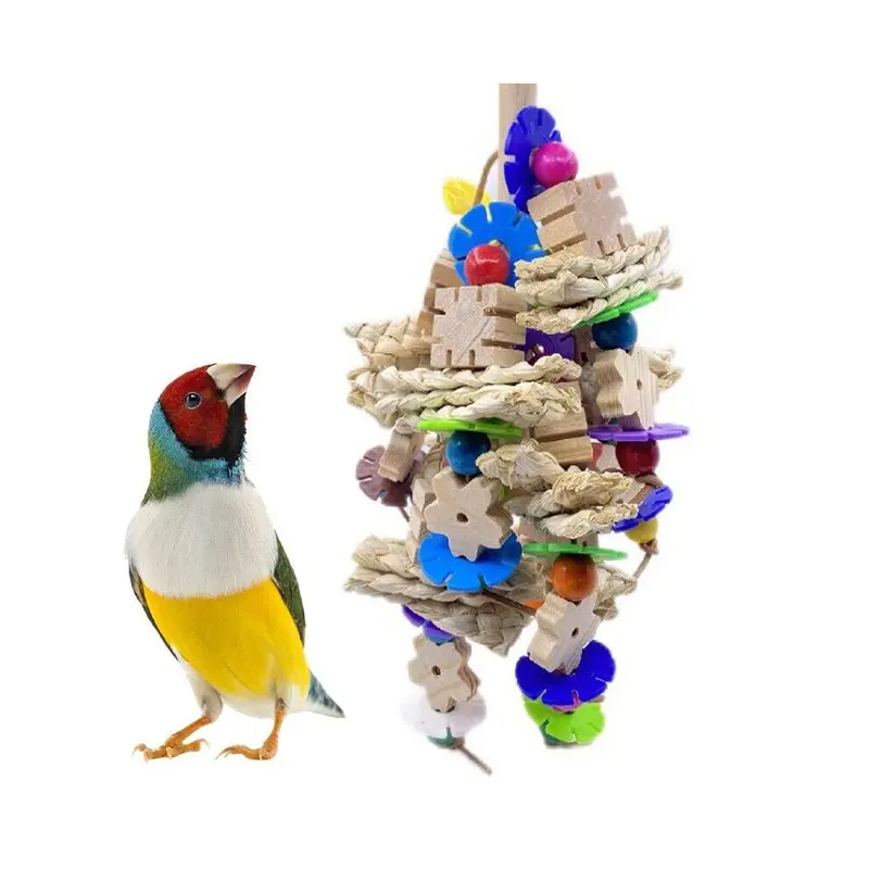 New Greenzech Toxic Flower Pieces Parrot Bird Toys Large