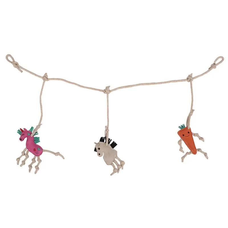 Qhp Rose Stable Rope Toy For Horses