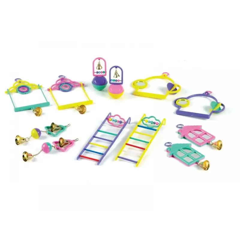 Caldex Classic Mixed Budgie Toys (6) (Pack Of 12) Size 6