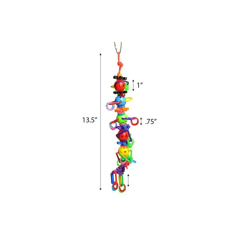 Catlady X 2 X 2 In. Ring Constellation Bird Toy Size 12