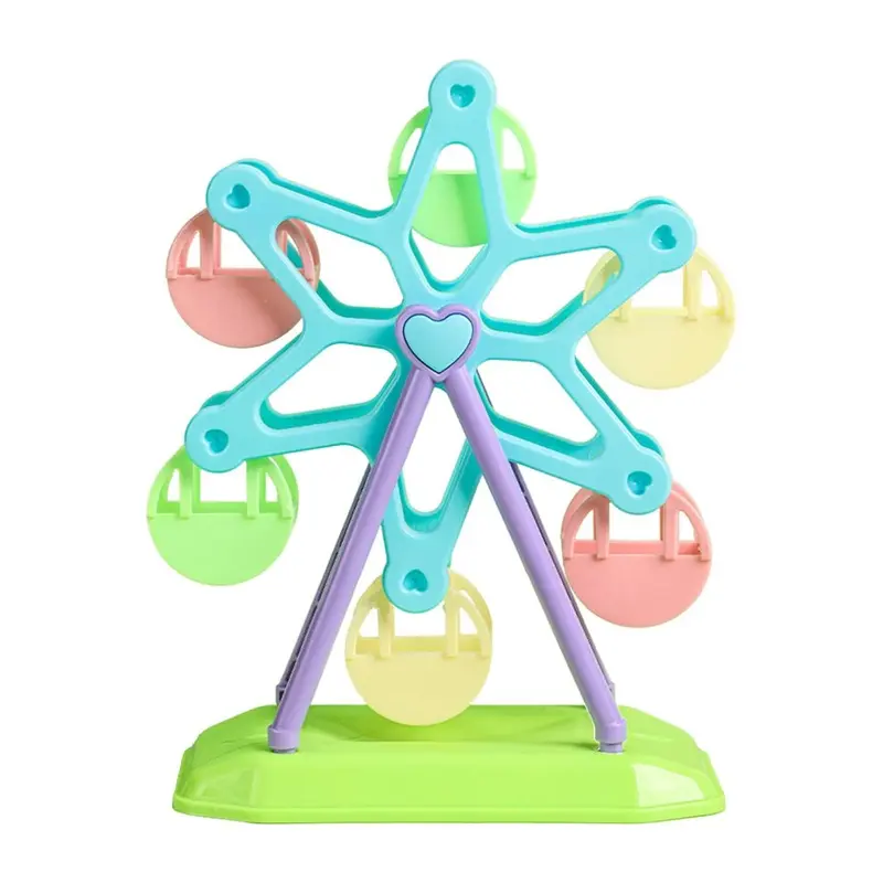 Colorful Parrot Ferris Wheel Foraging Toy | Bird Supplies