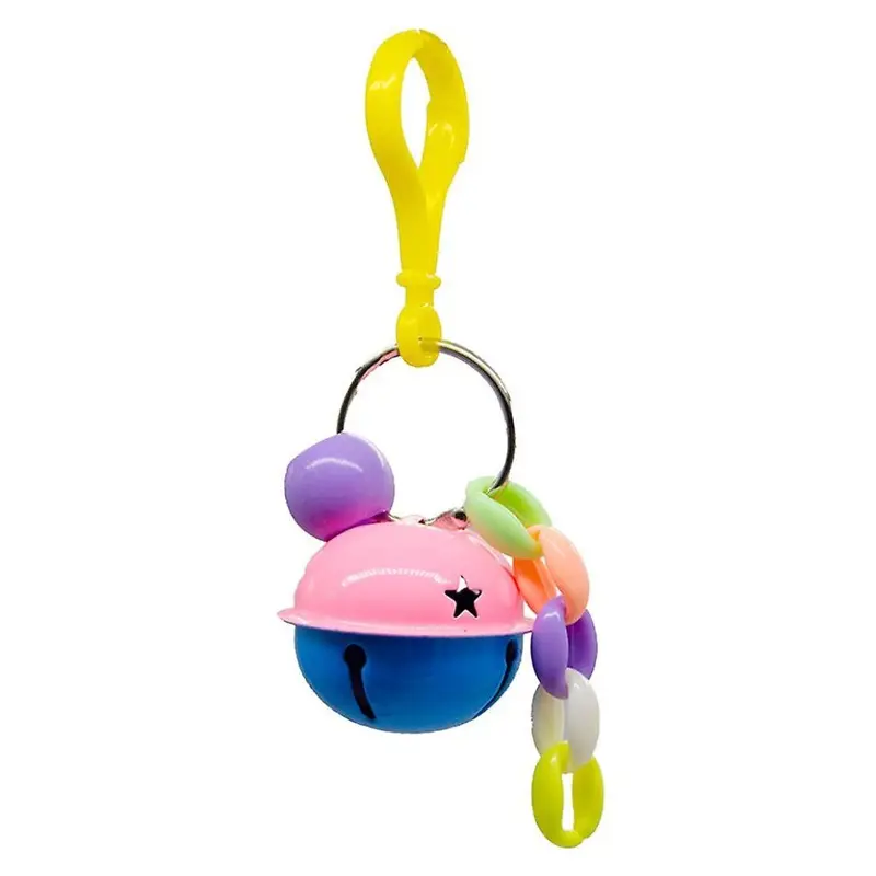 Bird Parrot Toys Hanging Bell Pet Bird Cage Hammock Swing Toy Type Size 1