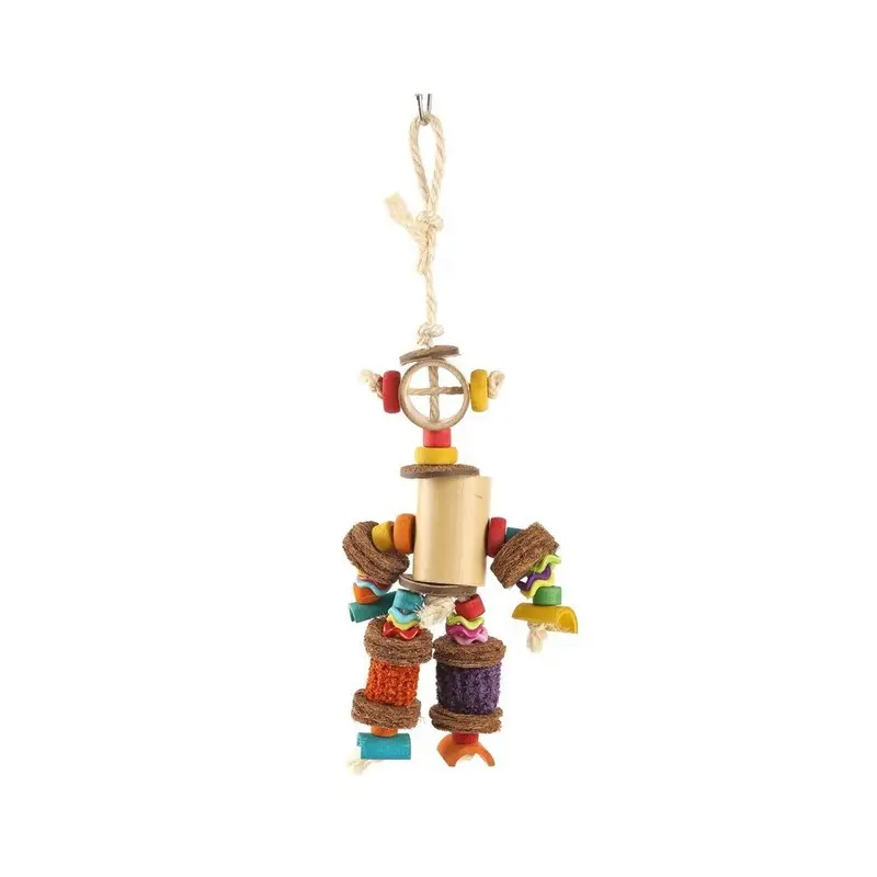 Coollapet Bamboo Man Bird Toy (14 X 2 X 10 Cm) Size 14