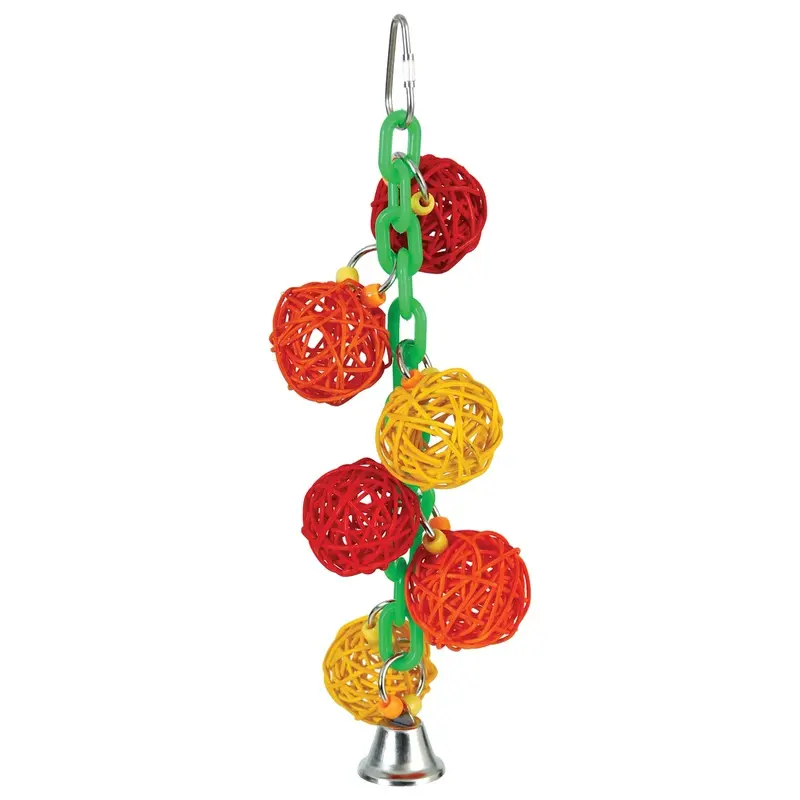 Featherland Paradise Crunch And Ding Bird Toy