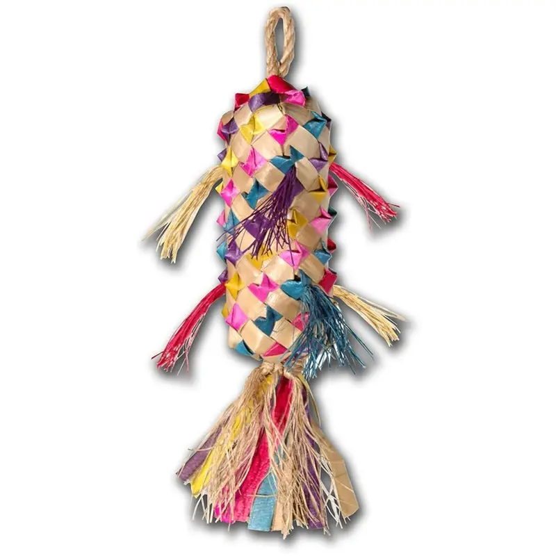 Placeres Del Planeta Planet Pleasures Spiked Pinata 7"""" Natural Bird Toy Small