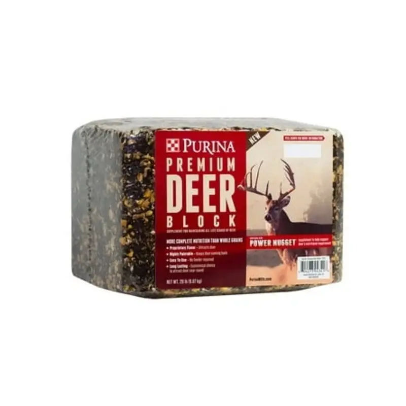 Premium Deer Block Supplement 20 Pounds Nutritional Feed for Wildlife