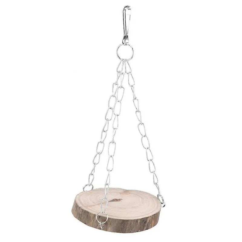 Wooden Pet Hammock Hanging Bed Swing Safe Toy For Hamster Bird Parrotm Small