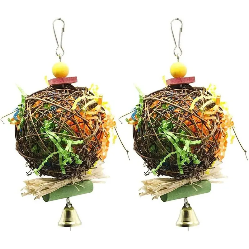Yadong Pack Bird Chew Toys Foraging Smasher Size 2