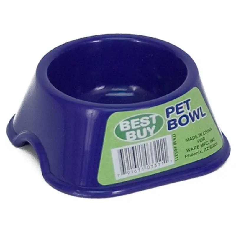 Best Buy Small Pet Bowls Assorted Colors Durable Plastic Non-Slip Base