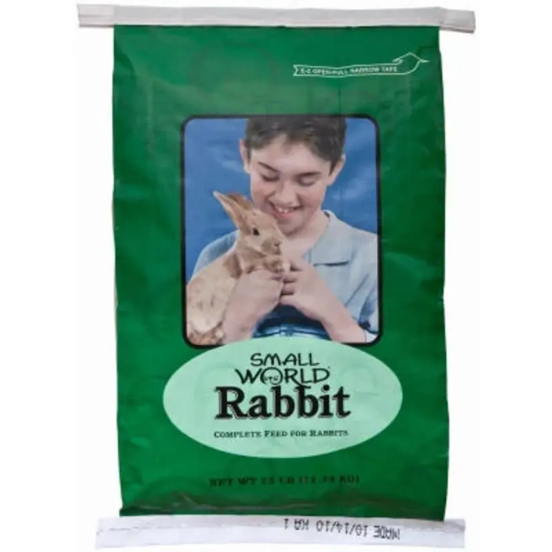 Small World Rabbit Feed 10 Pound Bag Nutritious Pellet Food for Rabbits