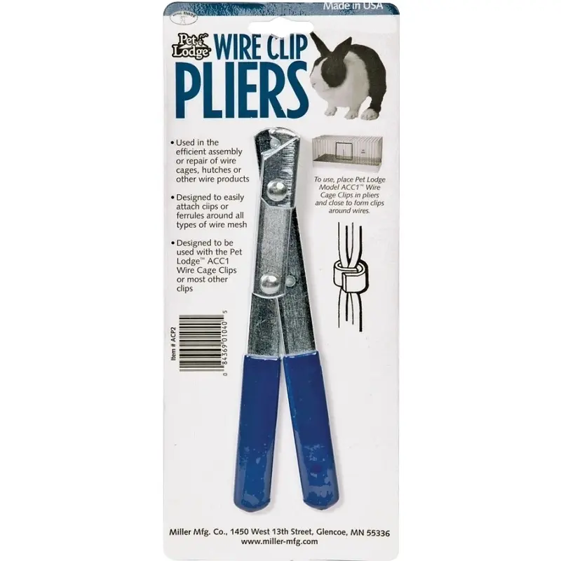 Wire Clip Pliers with Comfort-Grip Handles for Secure Wire Fastening