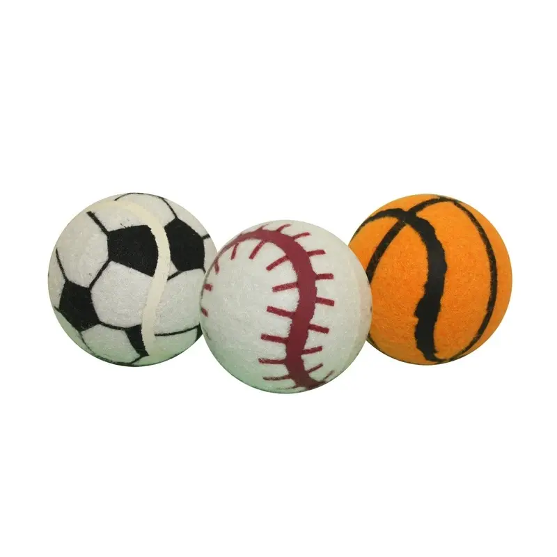 Dog Toy, Sport Balls, 2.5-In., 3-Pk.