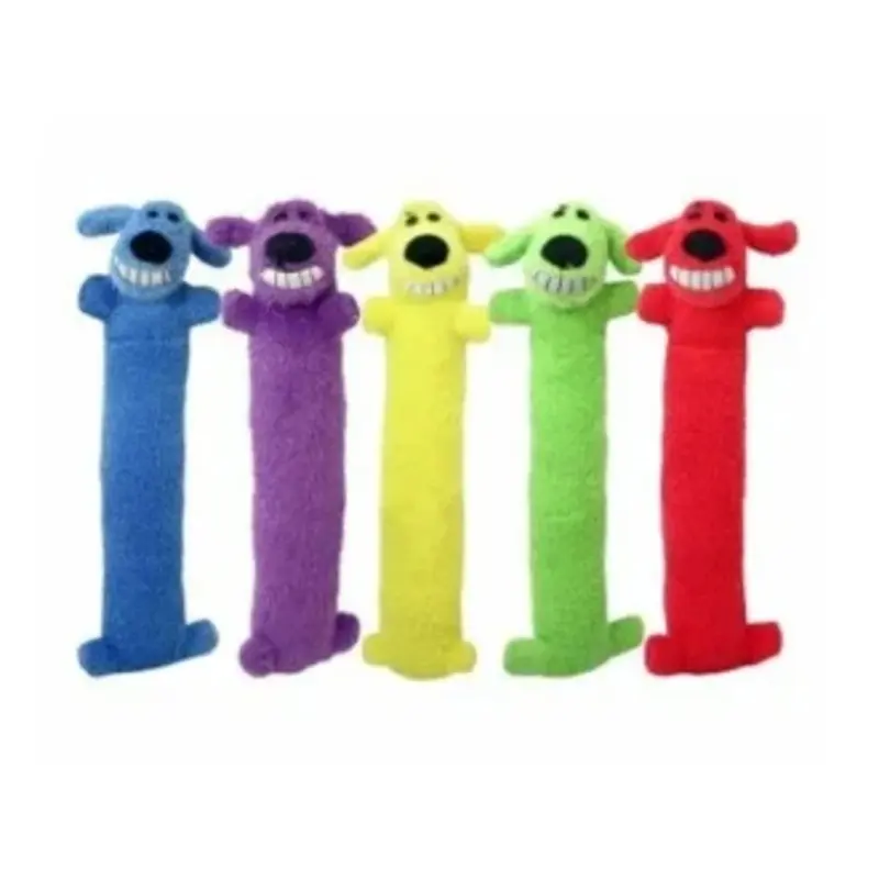 Large Loofa Dog Toy in Assorted Colors for Durable Chewing and Play
