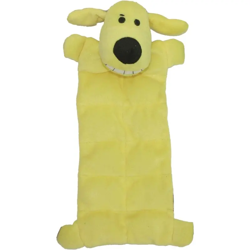 Loofa Squeaker Mat Dog Toy, 12 Inch Durable Chew Toy with Squeaker