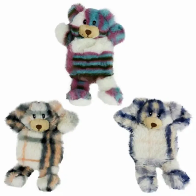 Mini Unstuffed Bears with Squeakie Head, Assorted Colors, 6 Inch Size