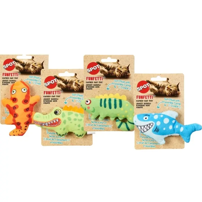 Plush Cat Toy with Catnip, Assorted Characters