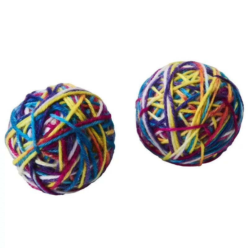 Sew-Much Yarn Ball Cat Toy, 2.5 In., 2-Pk.