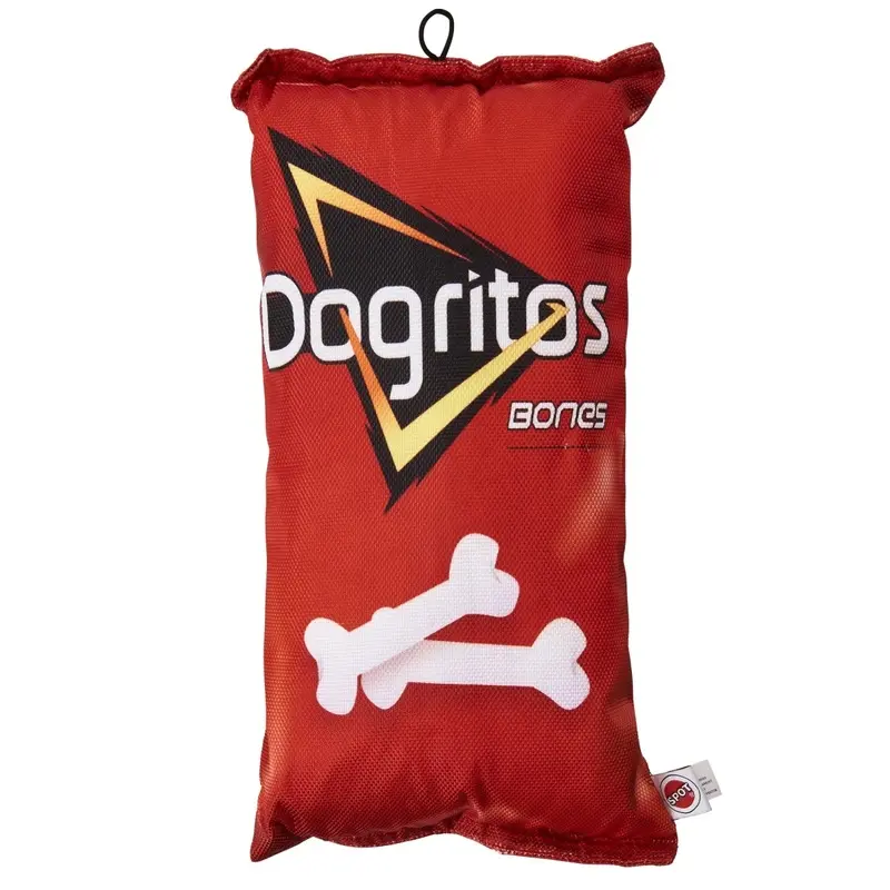 Dogritos Dog Chips Squeaky Toy, 14 Inch Durable Chew Toy for Dogs
