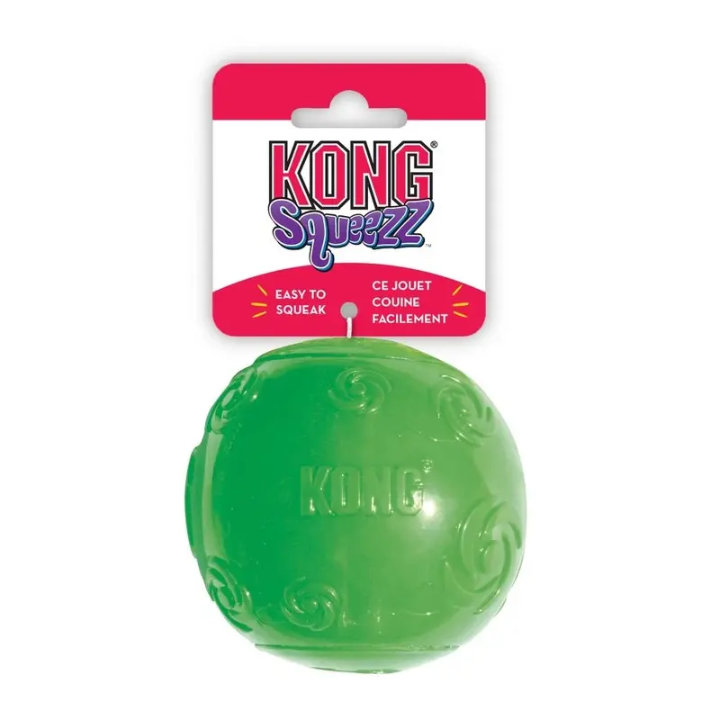 Extra Large Squeezz Ball Dog Toy with Built-In Squeaker for Durable Play