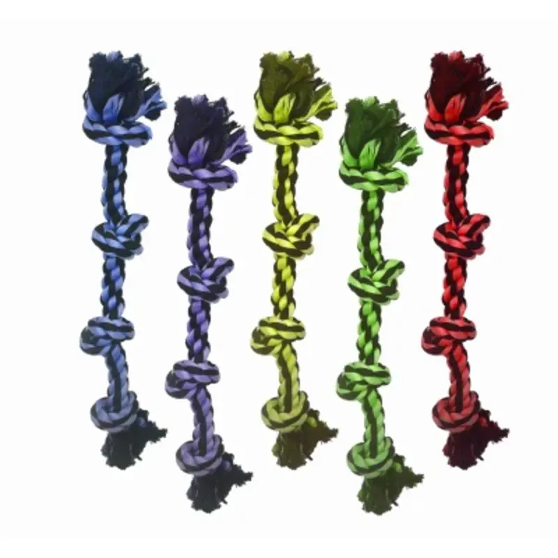 Nut Shaped Knot Rope Dog Toy Durable Chew Play Accessory