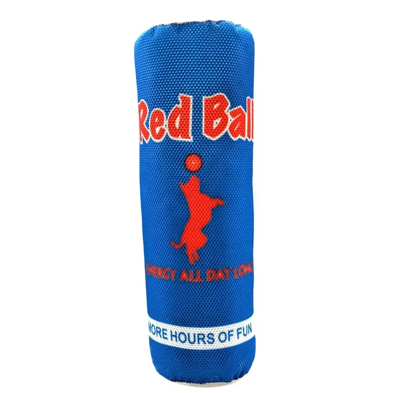 Red Ball Fun Drink Squeaky Dog Toy, 11 Inch Diameter Durable Rubber