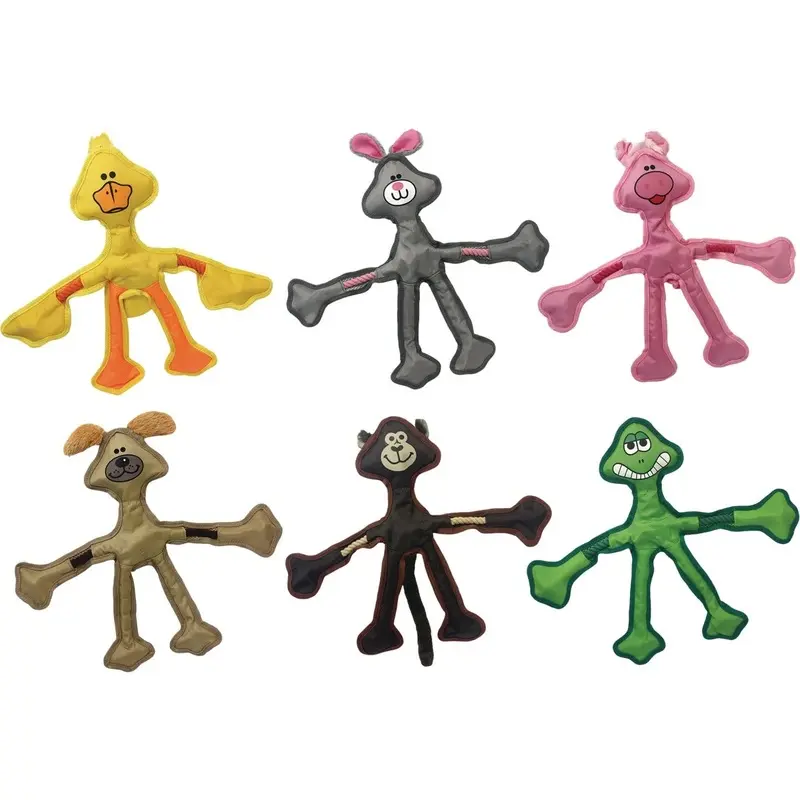 Skele-Ropes Squeaky Dog Toy Assorted Styles 15 Inch Durable Rope Chew Toy