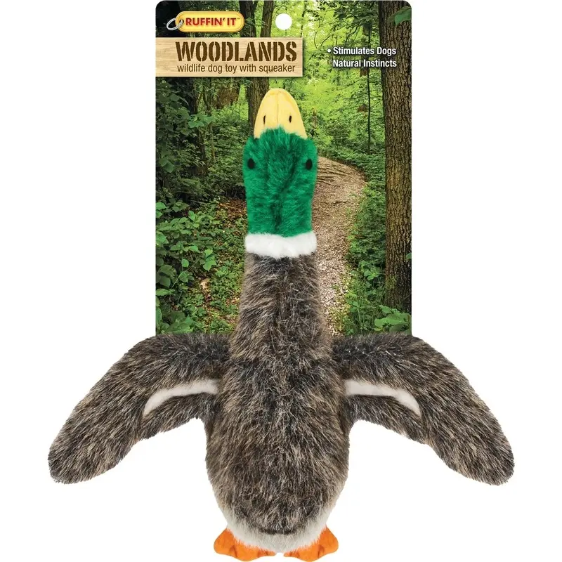 Small Plush Mallard Duck Dog Toy for Pets