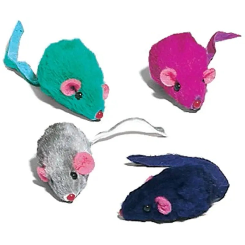 Cat Toy With Catnip, Plus Mice, 12-Pk.