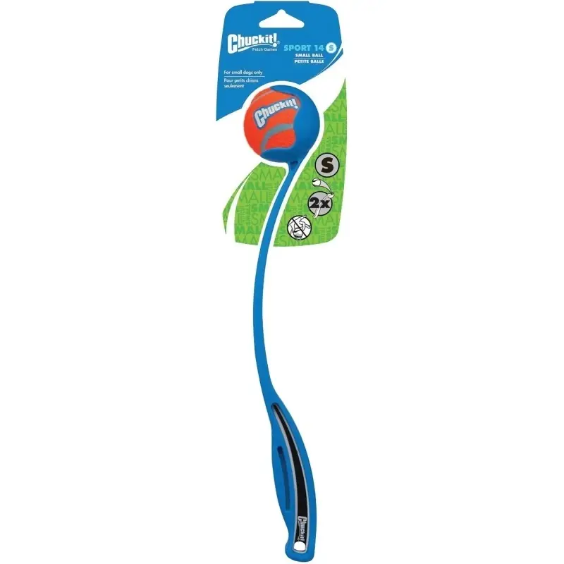 Dog Toy Figure, Sport Ball Launcher, Small, Assorted Colors