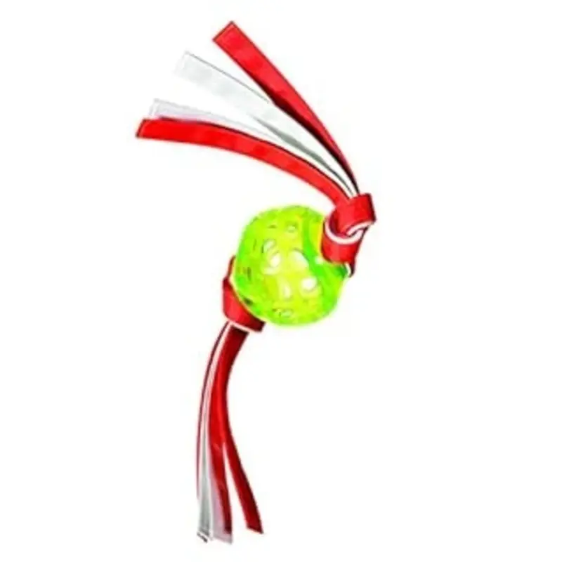 Retriever Series Rubber Ball Dog Toy with Tassels Durable Chew Toy