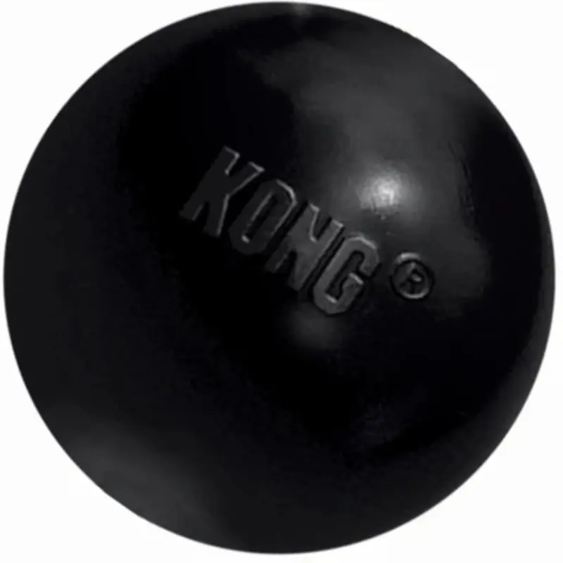 Extreme Ball Dog Toy for Medium and Large Dogs, Black, 3 Inch Diameter