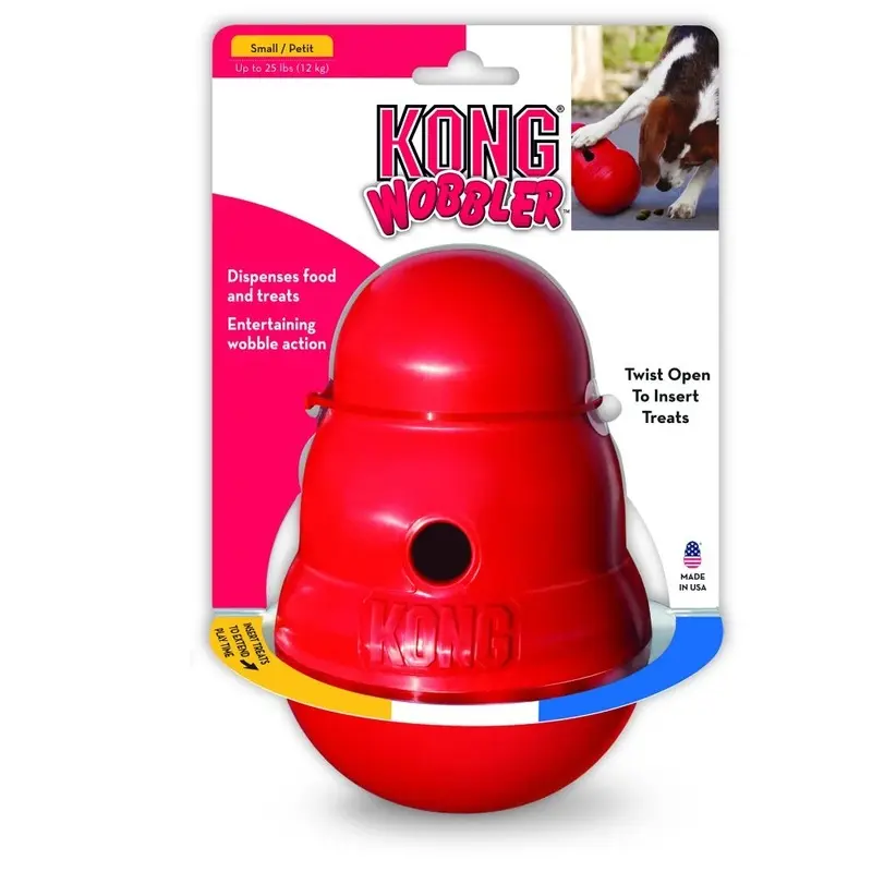 Wobbler Small Dog Toy Interactive Treat Dispenser for Small Dogs