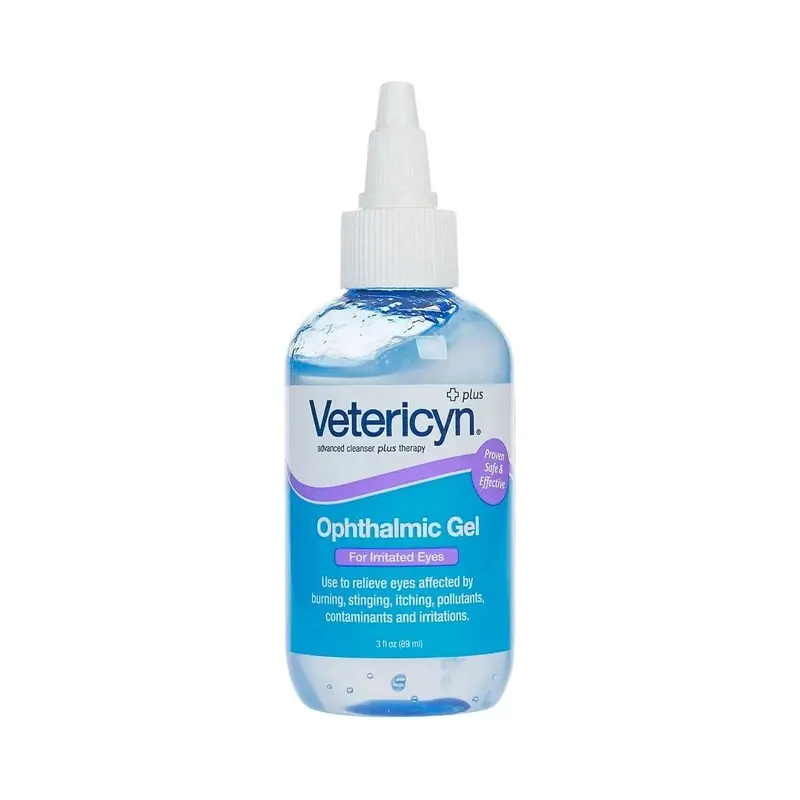 Animal Ophthalmic Gel Drops, 3 Ounce Bottle for Eye Care