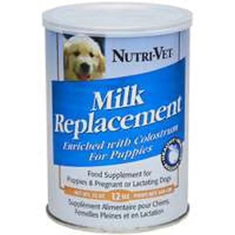 Nutri-Vet Puppy Milk Replacement Powder 12 Ounce for Newborn Puppies