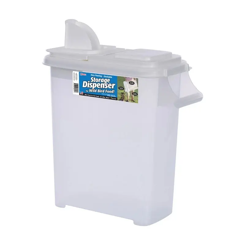 Pet Food Dispenser with 32 Quart Capacity for Convenient Storage and Dispensing