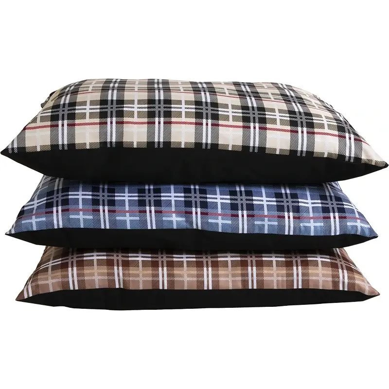 Plaid Dog Bed, Winter Fabric, Large 29 x 40-In.