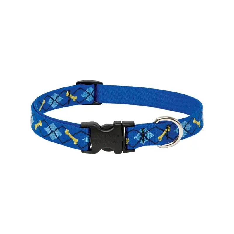 Adjustable Dog Collar by Dapper Dog, 0.75 Inch Width, Fits 13 to 22 Inch Neck