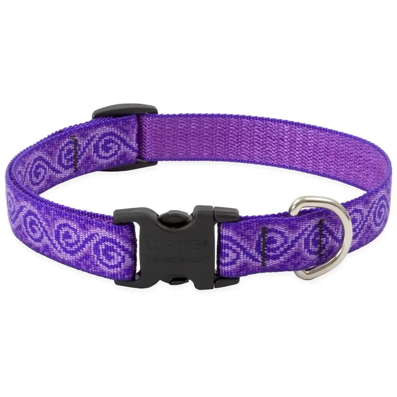 Adjustable Jelly Roll Dog Collar, 0.75 Inch Width, Fits 13 to 22 Inch Neck