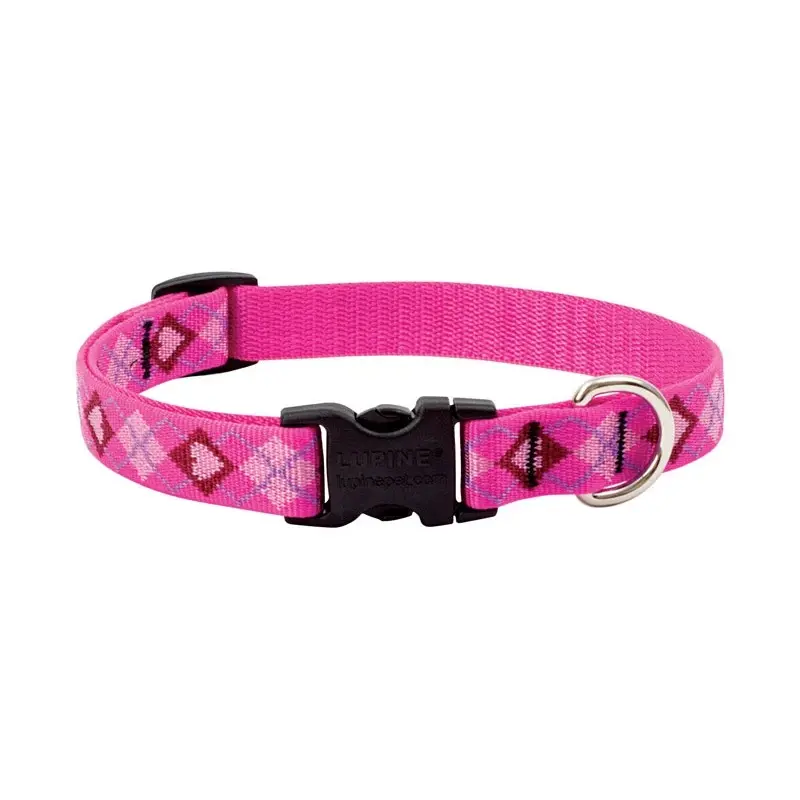 Adjustable Puppy Love Dog Collar, 0.75 Inch Width, Fits 9 to 14 Inch Neck