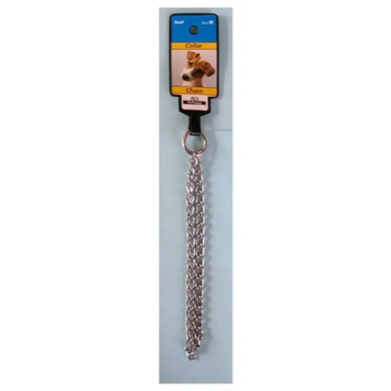 Medium Weight Small Dog Collar, 16 Inch Chain Link