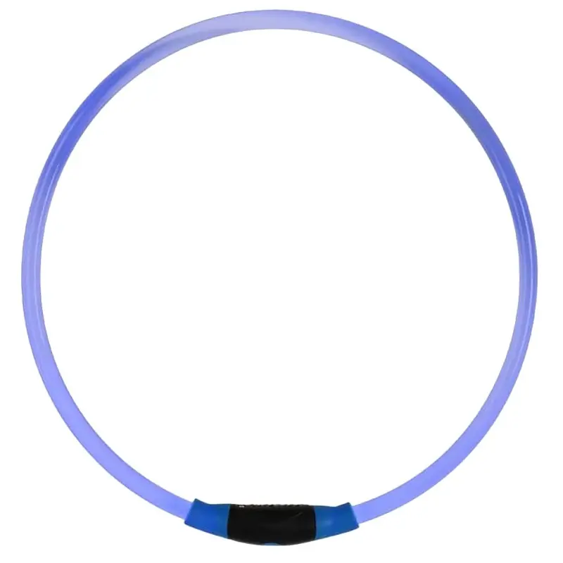 NiteHowl Rechargeable Blue LED Safety Dog Necklace with Adjustable Strap