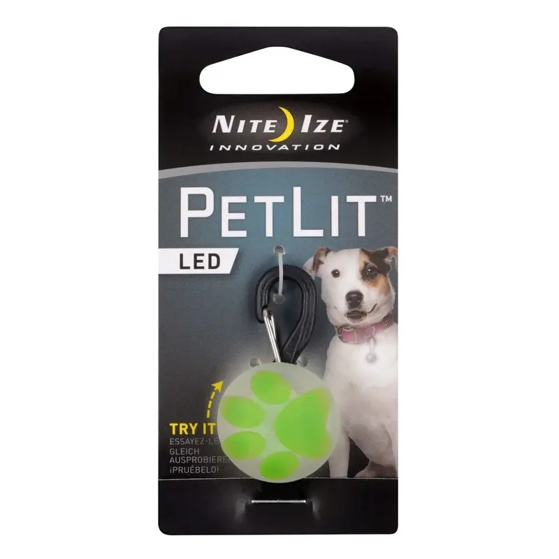 Pet Lit LED Pet Collar Light with Rechargeable Battery and Waterproof Design