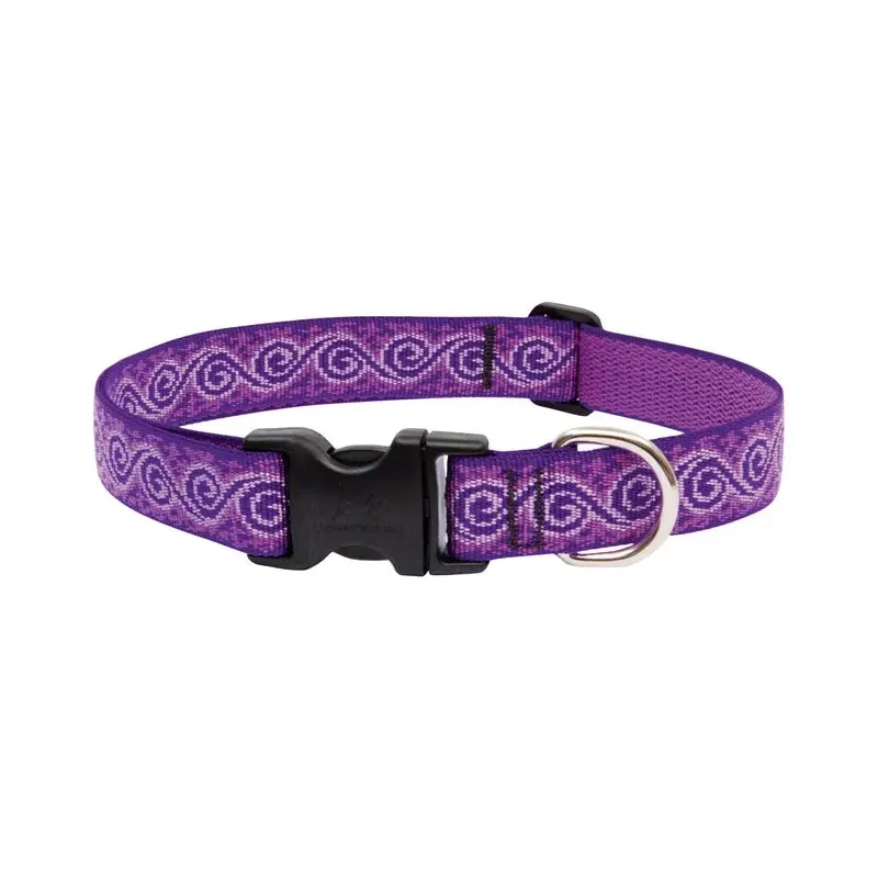 Adjustable Dog Collar Jelly Roll Style 1 Inch Wide 12 to 20 Inches Length