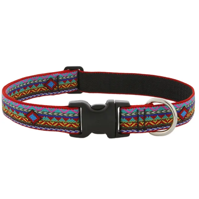 Adjustable Medium Dog Collar with El Paso Pattern, 1 Inch by 12 to 20 Inches