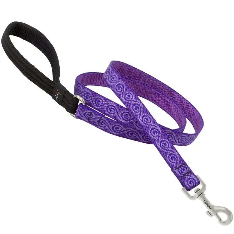 Dog Leash with Jelly Roll Pattern, Three Quarter Inch by Six Feet