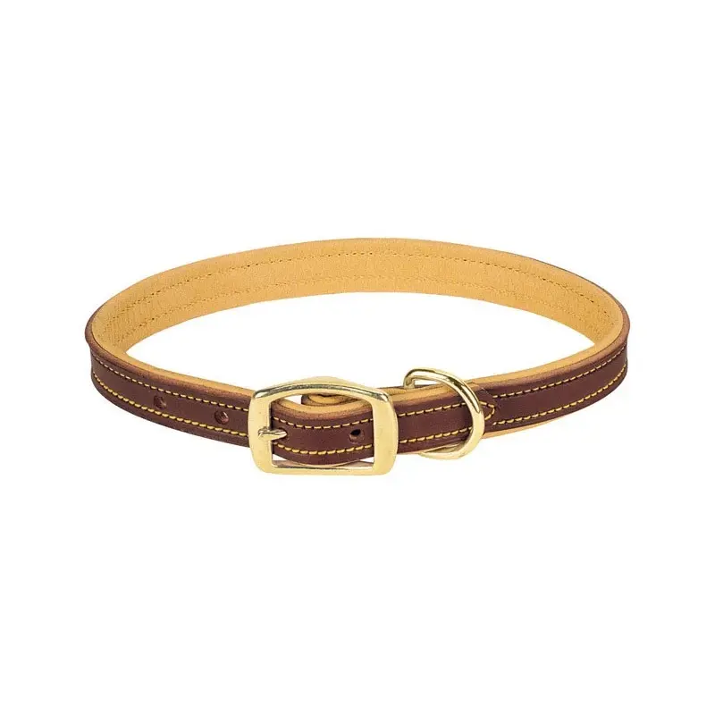 Deer Ridge Leather Lined Dog Collar, 1 Inch by 23 Inches