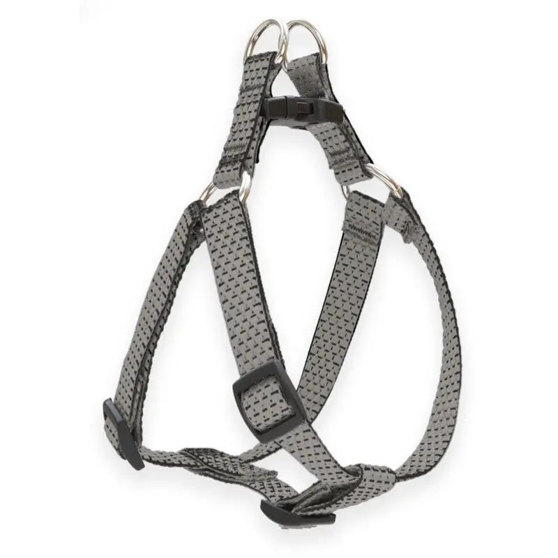 Eco Step-In Dog Harness, Non-Restrictive, Granite, 3/4 x 20 to 30-In.