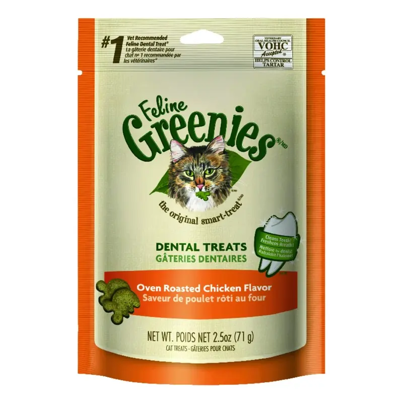 Feline Greenies, Chicken, 2.1 oz.