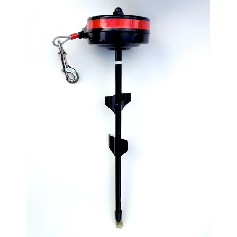 Large Retractable Dog Tie Out with Ground Stake for Secure Outdoor Use